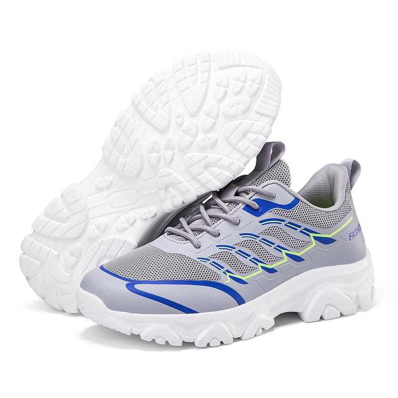 Fashion High Quality Leather Hiking Shoes Durable Outdoor Sport Men Trekking Leather Shoes Lace-Up Climbing Hunting Sneakers