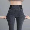 Women's Plus Size High Waist Velvet Pencil Pants - Slim Fit, Elastic, for Autumn/Winter