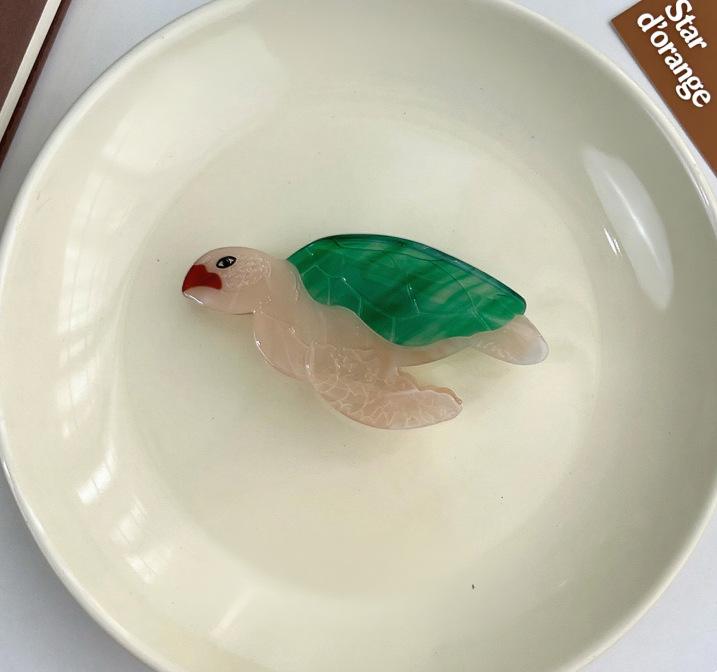 

Серія Океан Затискач для волосся Кіготь тропічної риби - Аксесуар з ацетату з дизайном риби-клоуна