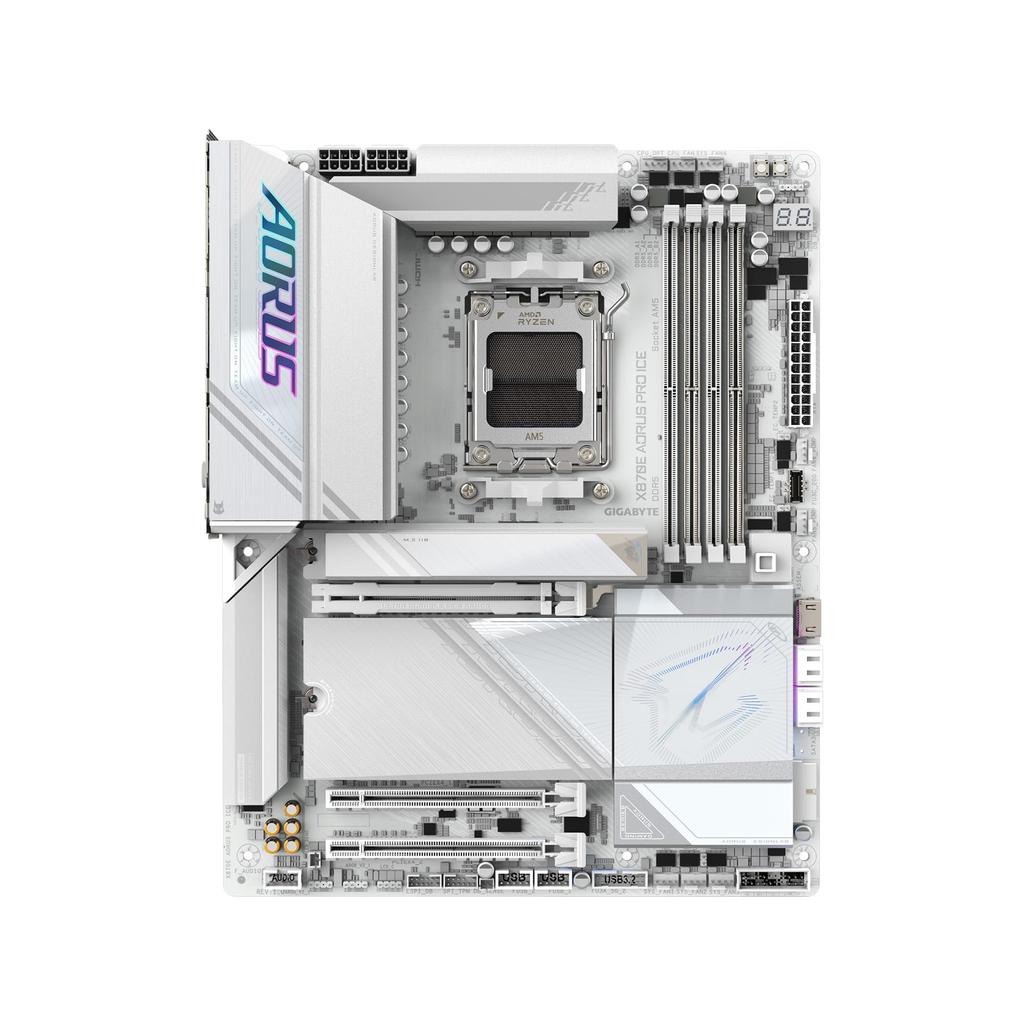 GIGABYTE X870E AORUS PRO ICE White Color ATX Top Standard Gaming Motherboard MB6570 for AMD Ryzen -