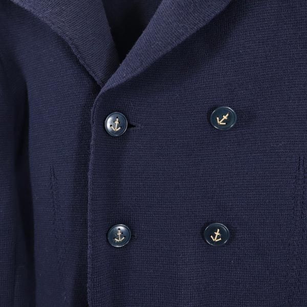 Mando Made in Japan wool Knit jacket 38 Navy Men's Used