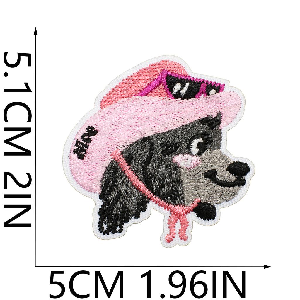 Cute Dog Embroidery Cloth Sticker Corgi Spotted Dog Computer Embroidery Label Clothes Bag Decoration Beagle Patch Sticker