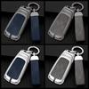 New Alloy Leather Car Key Case Cover Protection Shell for A4 B9 Q5 Q7 TT TTS 8S 2016 2017 Car Key Accessories