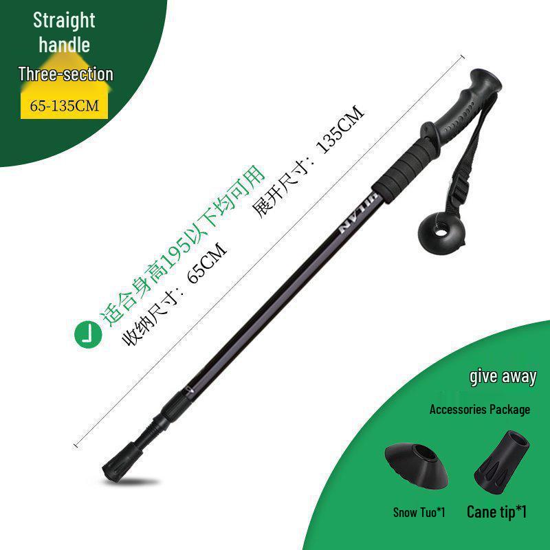 Telescopic Folding Multi-functional Hiking Poles for Men, Women, and Children - Self-defense and Mountain Climbing Walking Sticks by Chun Chu.