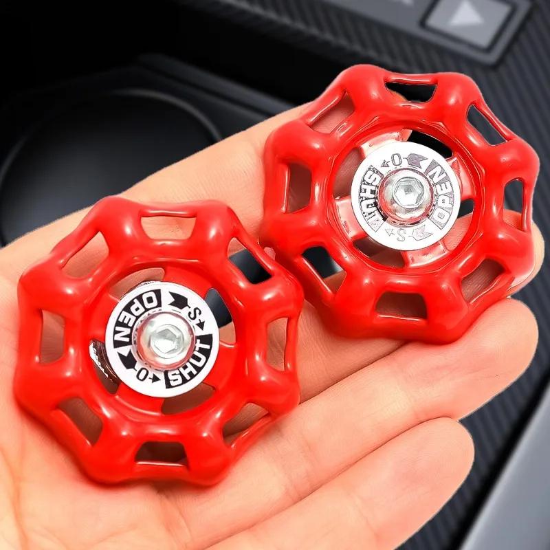 Car One Key Start Button Valve Decor Accessories Central Control Rotation One Click Start Button Industrial Valve Decoration