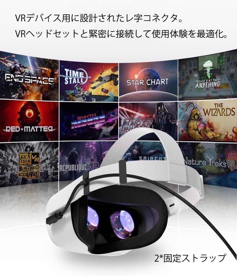 VR Compatible Cable with PD Compatible Fast Charging Video USB Gen 1 5Gbps Data Compatible with Oculus Quest Quest and Rift USB-C/A 60W/3A [5m,