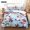 Christmas Duvet Cover Set Merry Christmas Happy New Year Bedding Set for Kids Teens Gifts Bedroom Decoration Cover Gift