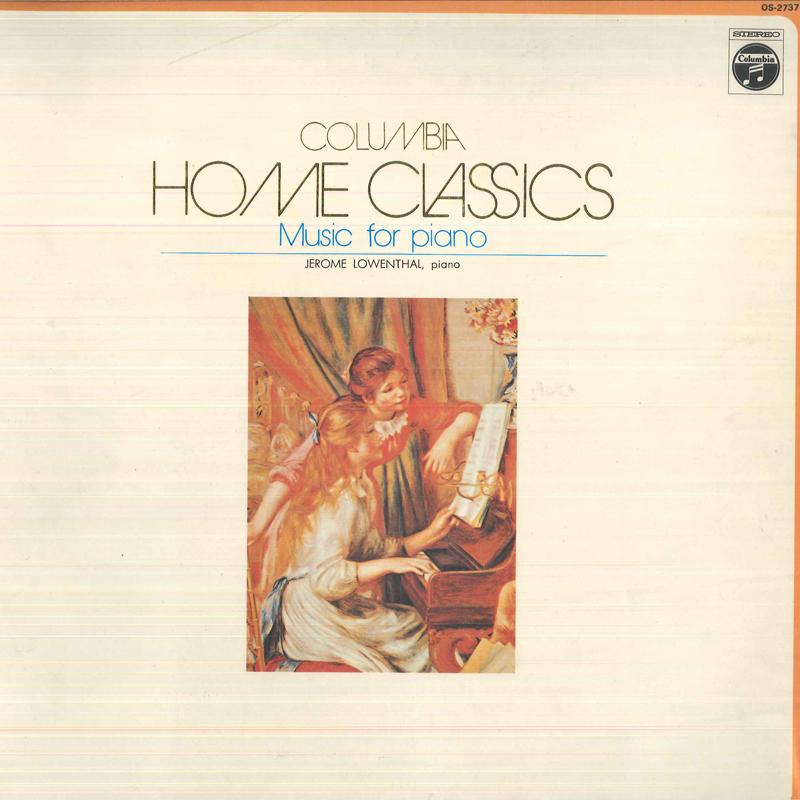 LP Record JEROME LOWENTHAL - Columbia Home Classic Library - 6 OS2737N COLUMBIA Japan Classical Used