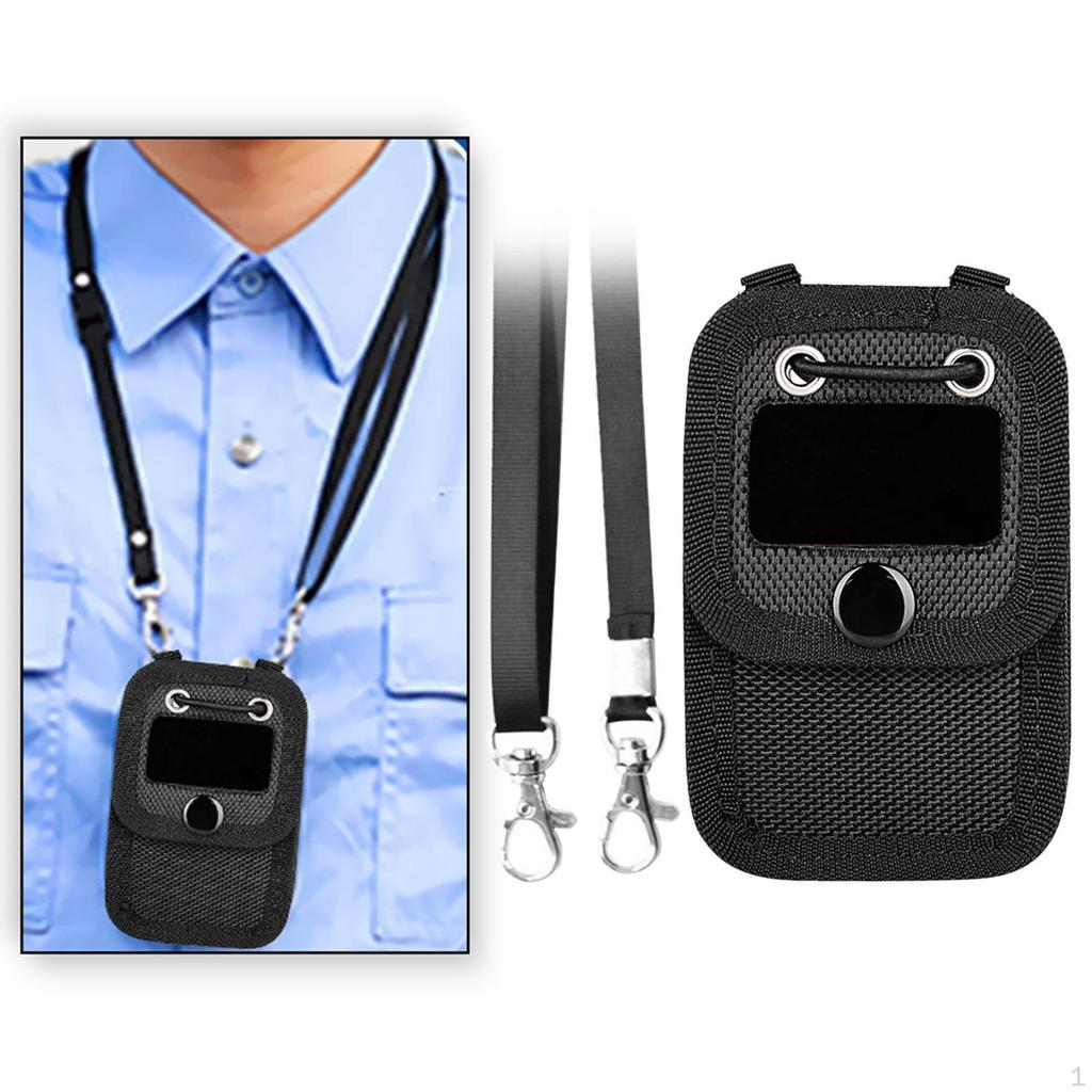 Enforcement Storage Case with Neck Lanyard Outdoor Organizer Lightweight Carrying Bag Pouch