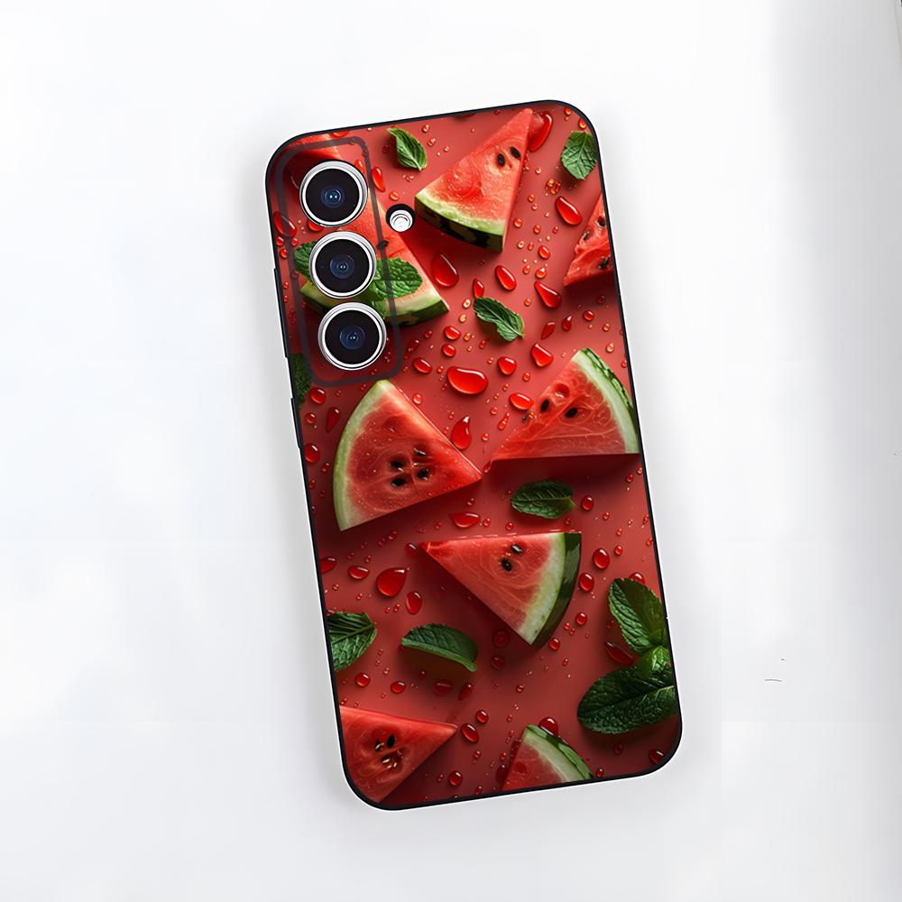 Cartoon-Wassermelonen-Handyhülle Für Samsung A25 A13 A33 5G A54 A36 A35 A56 A52 A14 Stoßfeste Weiche Hülle