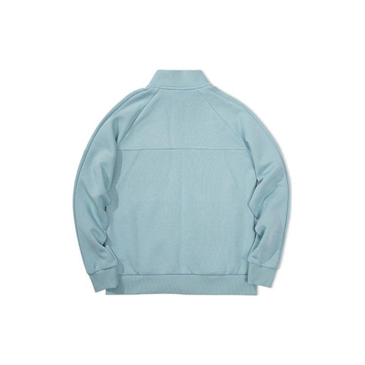 Li Ning Fitness Series Fw22 Solid Color Logo Zip Hoodie Women Hoodies Blue AWDRB06-3