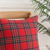 2pcs Christmas Plaid Pillow Cover Classic Red Checker Pillowcase Household Pillowslip for Home Decor Holiday Living Room Bedroom Gift