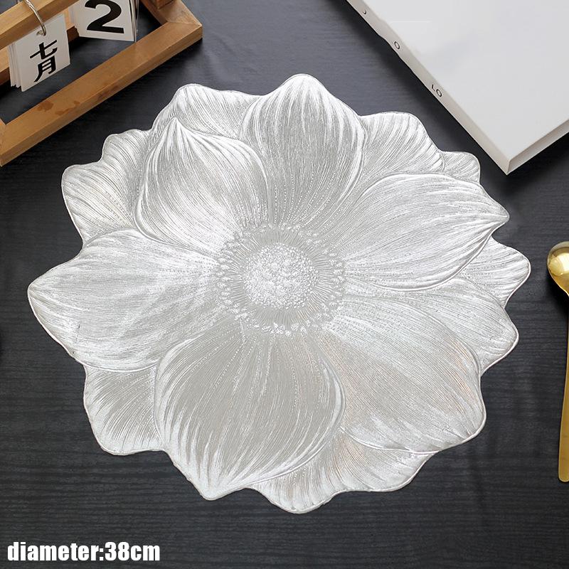 1 Pcs Lotus-Shaped Heat-Resistant And Washable Flower Placemat Decorative Heat Table Pad Coasters