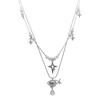 Saturn Planet Necklace For Women Titanium Handcrafted Geometric Pendant Chain Summer 2025