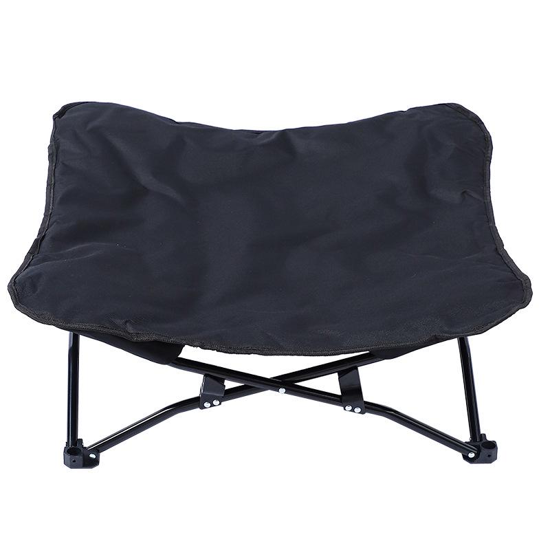 Portable Dog Camping Bed with Detachable, Washable Mesh Fabric & Iron Frame - Moisture-Proof & Breathable for All-Season Use