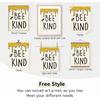 PLKMK Bee Wall Decor Set of 4,Bee Decor for Home,Bumble Bee Decor,Bee Home Decor,Summer Decor for Home,Bee Kind Wall Art,Yellow Decor,Bee Happy Sign