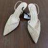 Fashion Brand Hollow Out Woven High Heels Women Summer Sandals Pointed Toe Breathable Light White Wedding Party Office Lady Dress Shoes
