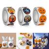 500Pieces Halloween Gift Wrap Stickers Halloween Labels Self-adhesive Sealing Sticker for Gift Bag Candy Bag Decorations