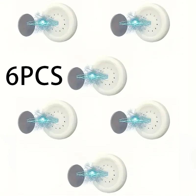 3/6pcs No Drill Magnetic Remote Holder - Wall Mount for TV/AC/DVD Remotes, White Space-Saving Design