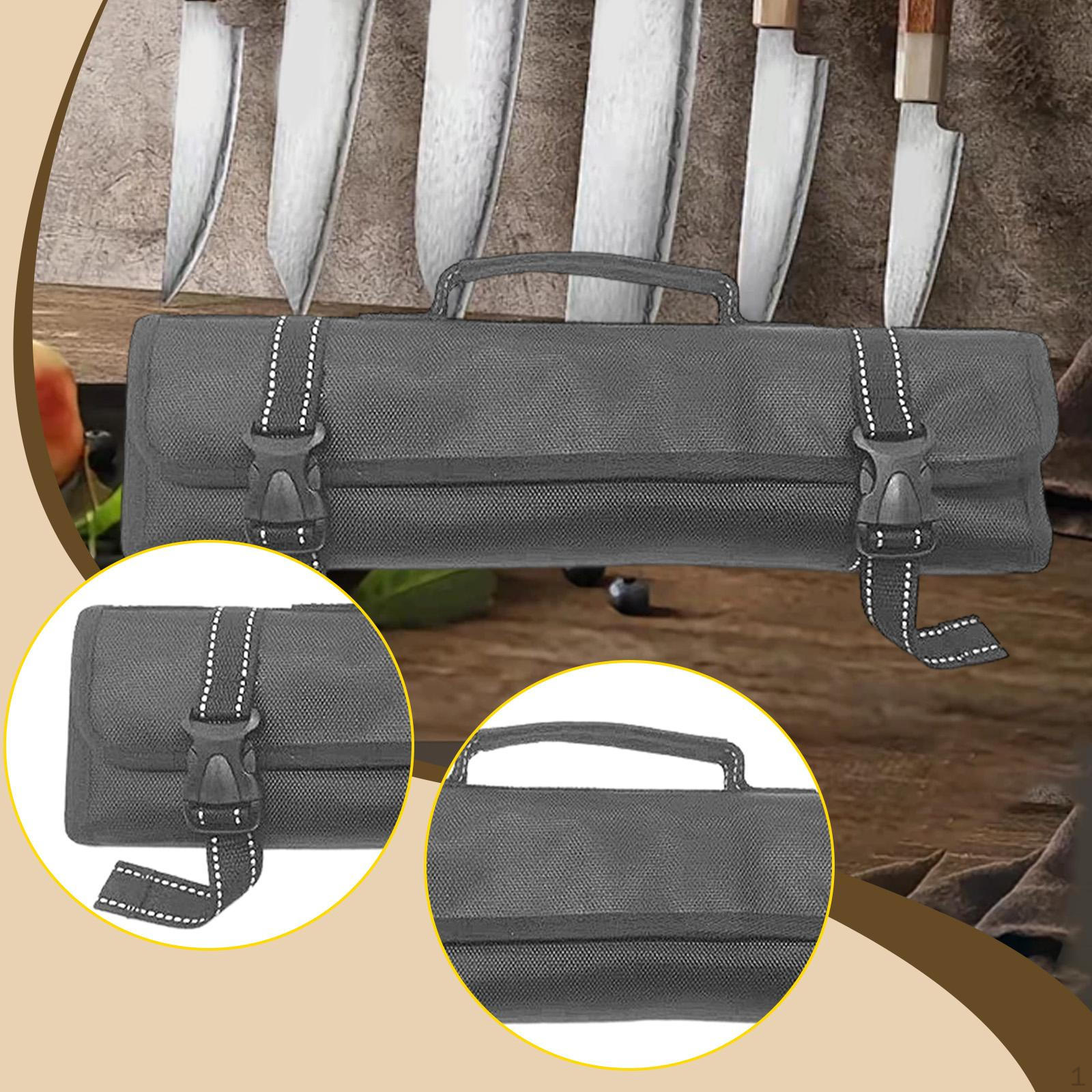 

Сумка-чехол для хранения кухонных ножей Держатель Защита Портативный Универсальный Холст Нейлон Инструменты для готовки