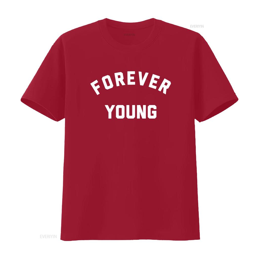 Forever Young Classic Rock Inspired T Shirt Retro 70s Culture Bob Dylan The Band Songs Life Youth Kids America vintage Washed