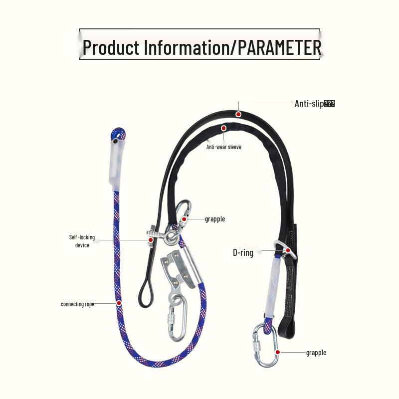 Construction Safety Belt with Aluminum Alloy Parts