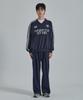PAPERBOY Pintuck Wide Sweatpants - Navy