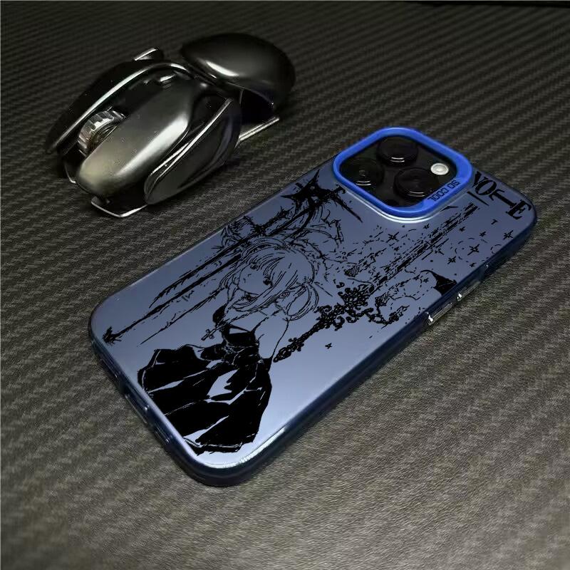 Luxury Clmj Death Note Misa Phone Case For iPhone 17 Air 16e 15 14 13 12 11 Pro Max Plus Mini SE Anti Fall Matte Back Cover
