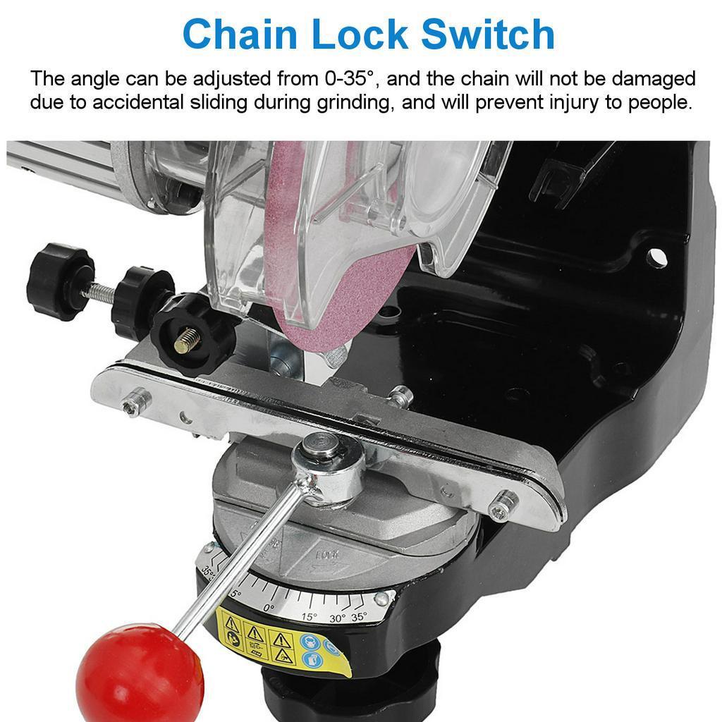 230W Professional Power Chain Saw Sharpener Grinder Machine Garden Tool Portable Electric Chainsaw Sharpener 25.5x25.5x38cm