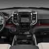 Für Dodge RAM 1500 2500 3500 2019-2026 12 Zoll Auto Mittelkonsolen-Navigationspanel Kohlefaser Innenraumaufkleber ABS Zubehör
