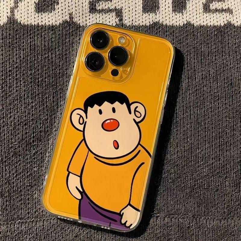 Cartoon fat tiger mobile phone case for Apple 15ProMax/14/13/12/11/X/7 cute cartoon transparent soft