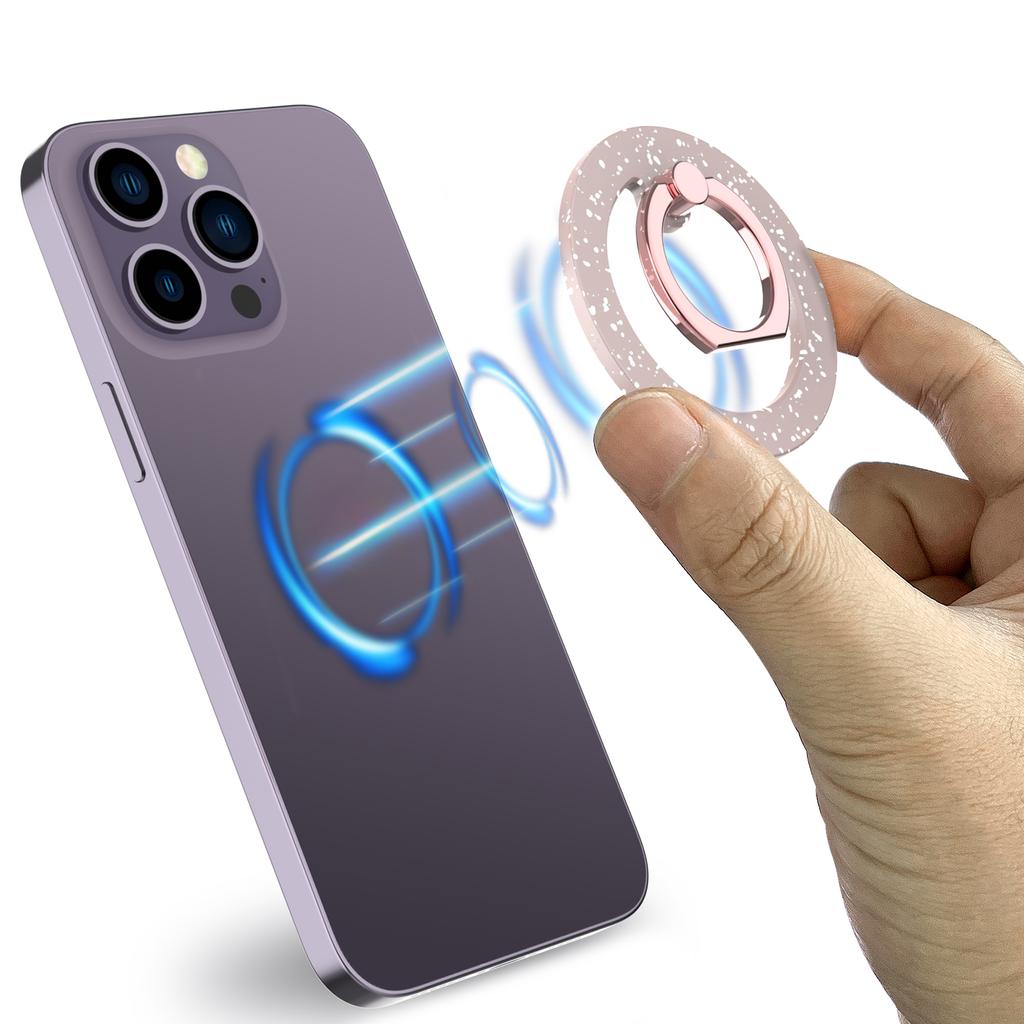 A646 Magnetischer Telefonring-Ständer 360-Grad-Drehung Runder Fingerring-Griffhalter