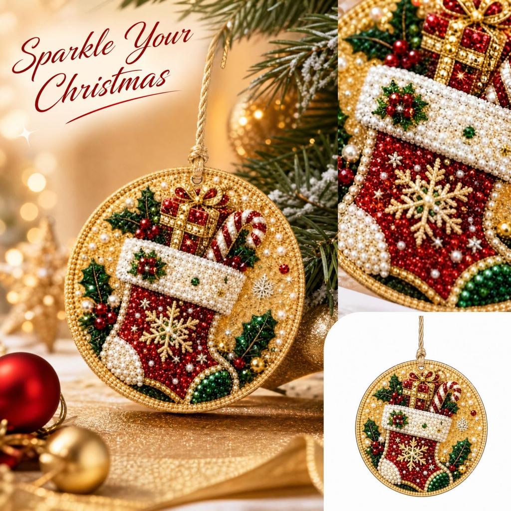 Christmas Tree Ornament 2D Christmas Hanging Decoration