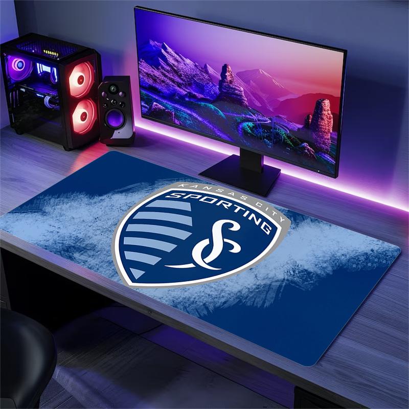 Sporting Kansas City Print Cushion Non-slip Laptop Tablet Big Mousepad XXL Mat Mini PC Playmat With Lock edge