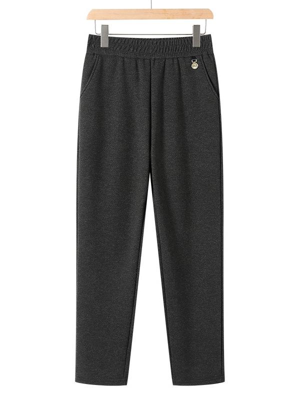 Mamas Winter Fleecegefütterte Petite Hose 2025 - Modische Lässige Lange Hose für Mittelalte und Ältere Frauen
