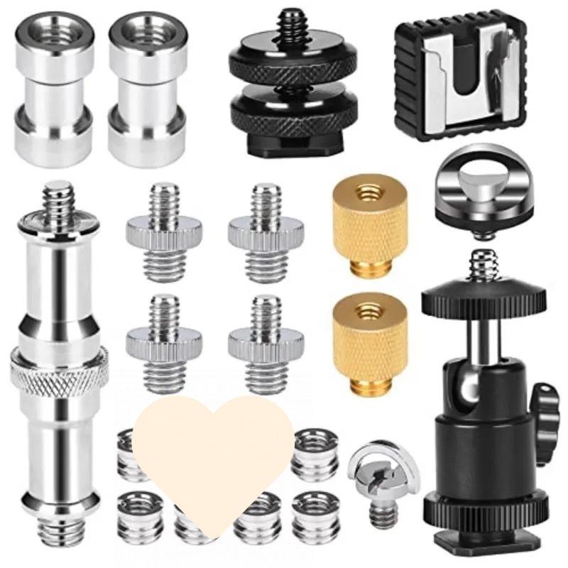 1/4 to 3/8 Hot Shoe Camera Tripod Screw Set
