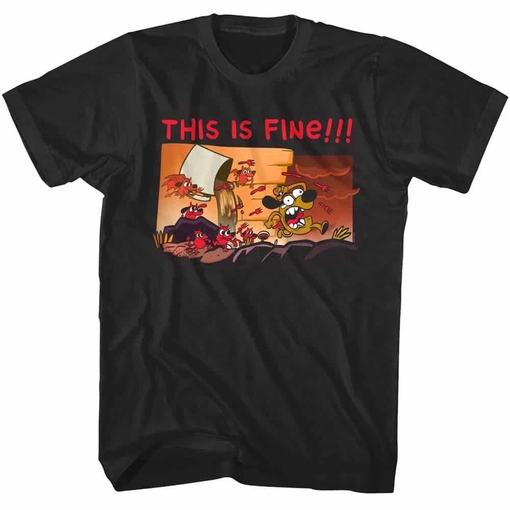 This is Fine Devil Dogs Attack Men s T Shirt L