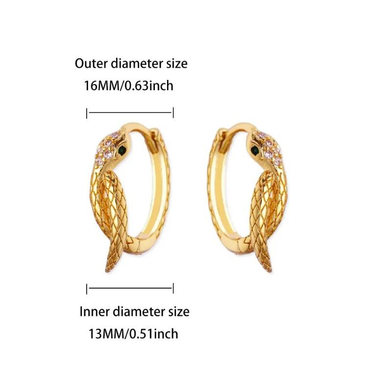 Snake Ear Buckle, Snake Earbone Ring, New Trendy Retro Niche Design Earrings, High-end Earrings, Women