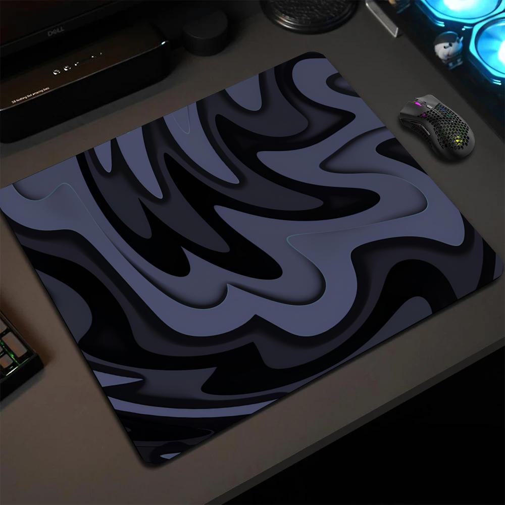Abstract Fluid Texture Mouse Pad Square Gaming Office Accessories Mousepad Small Gamer Desk Mat PC Rubber Keyboard HD TableMat