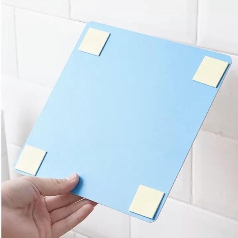 4Pcs Self-Adhesive Acrylic Mirror Bathroom Shower Makeup Anti Fog Mirror Home Diy Decoration Tile Shaving Mirror Sticker