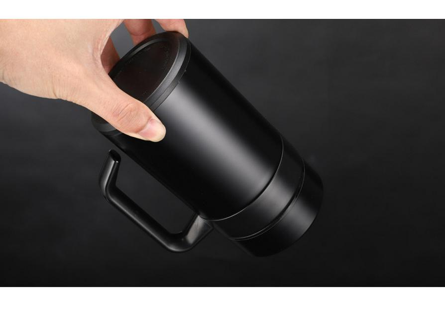304 Stainless Steel Double-Layer Thermal Tea Cup with Infuser, Free Logo Engraving