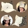 Leopard Print Baseball Cap Visor Rivet Detail Visor Cap Sweet Visor Hat Outdoor Wear