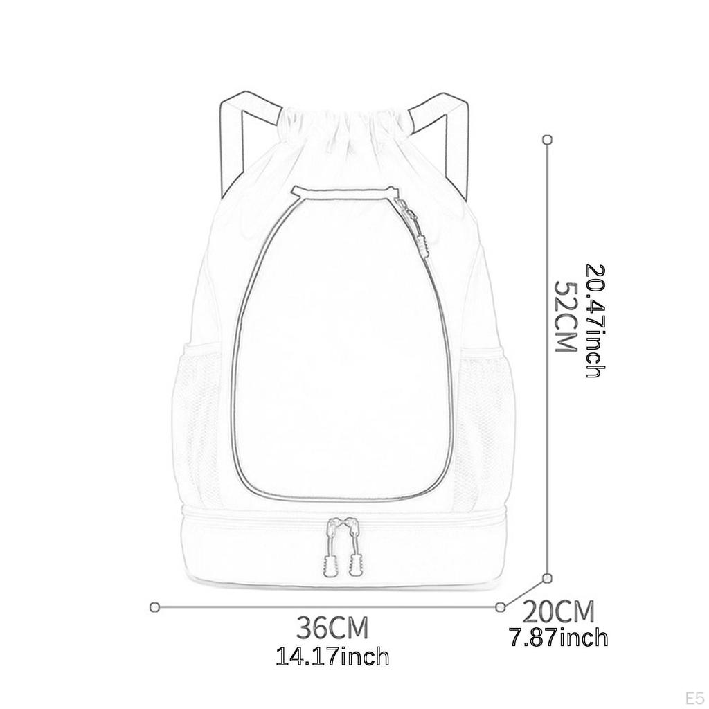 Tennis Backpack Badminton Racquet Bag Portable Water Resistant Racket with Shoe