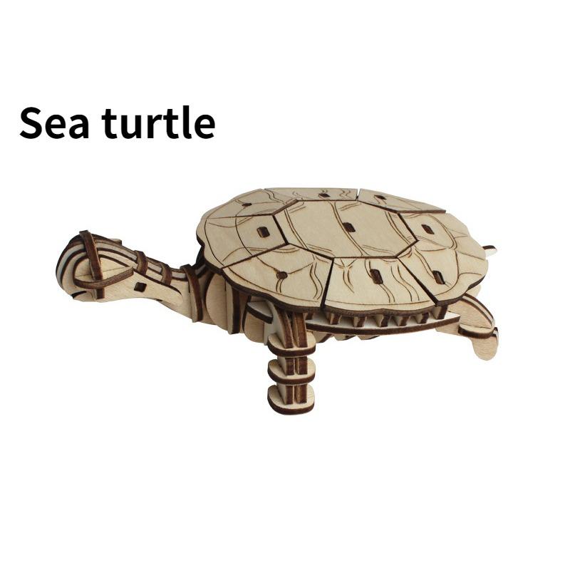 Puzzles For Kids Educational Toys Marine Life Series 3D Wooden Puzzle Educational Toys Wooden Gift For Children Creatif