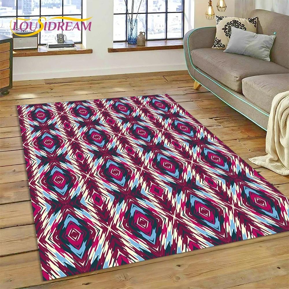 Neuester nordischer türkischer böhmischer Keltenteppich für Wohnzimmer, Schlafzimmer, Heimdekoration, Bodenmatte, rutschfeste Dekoration für Sofa, Fußmatte