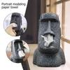 Easter Stone Statue Statue Housewife Colorant Box Moai Nozzle Paper Pump Napkin Napkin Box