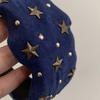 Colth Wide Star Rivet Headband Spicy Girl Retro Hair Hoop Wide Edge Hairband  Makeup