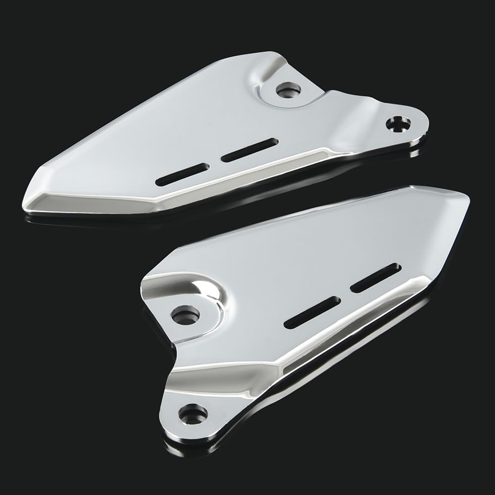 Z900RS 2018-2024 ABS Heel Plate Left and Right Set Foot Peg Footrest Z900RS CAFE 2019 2020 2021 2022 2023 (Chrome)