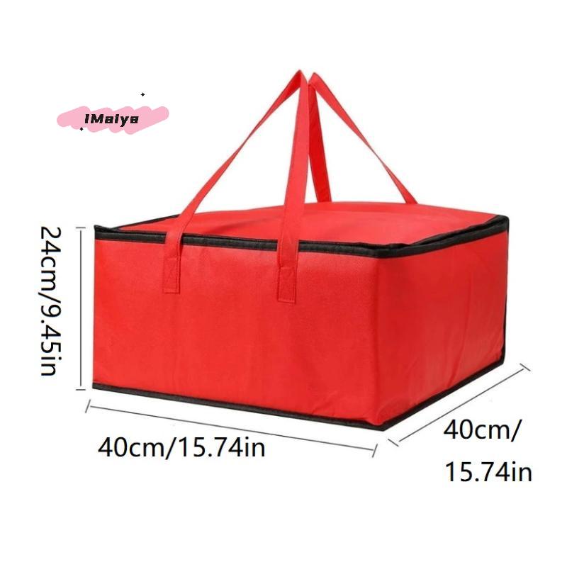 Waterproof Insulated Bag Cooler Folding Picnic Basket Ice Pack Drink Box Thermal Lunch Bag Portable Food Delivery Bag Pizza Bag