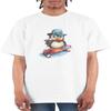 SkateboardSkateboarderPinguin T-Shirt Sweatshirt Hoodie Tanktop für Herren Damen Kinder Schwarz